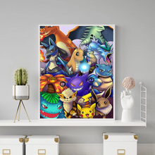 Lade das Bild in den Galerie-Viewer, (Große Größe) Pokemon- Diamond painting 30*40cm/40*50