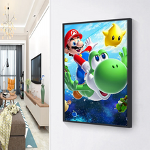 Lade das Bild in den Galerie-Viewer, (Große Größe) Mario- Diamond painting 30*40cm/40*50