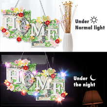 Lade das Bild in den Galerie-Viewer, HOME Mit Licht -DIY-Bastelanhänger