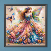 Lade das Bild in den Galerie-Viewer, Schmetterling Fee-Voll Diamond Painting-40x40cm
