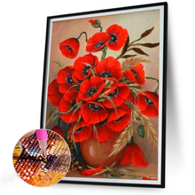 Lade das Bild in den Galerie-Viewer, Strauß Mohnblumen Diamond painting