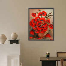 Lade das Bild in den Galerie-Viewer, Strauß Mohnblumen Diamond painting