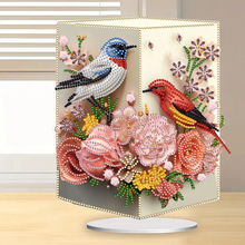 Lade das Bild in den Galerie-Viewer, DIY Blumenvogel Vase Diamond Painting Ornamente