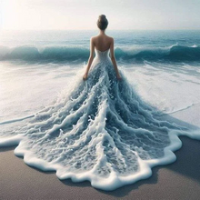 Lade das Bild in den Galerie-Viewer, (Mehrere Stile) Strandkleid Mädchen -Diamond painting 40*40cm