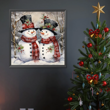 Lade das Bild in den Galerie-Viewer, Weihnachten Schneemann - Voll Drill Diamond Painting 40*40cm
