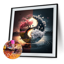Lade das Bild in den Galerie-Viewer, Yin-und-Yang-Diagramm - Full Drill Diamond Painting 40*40cm