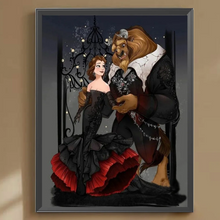 Lade das Bild in den Galerie-Viewer, Prinzessin Prinz -Diamond painting 30*40cm