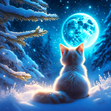 Lade das Bild in den Galerie-Viewer, Cat -Diamond painting 30*30