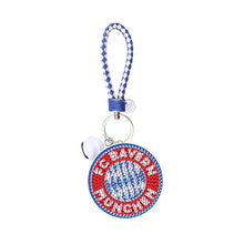 Lade das Bild in den Galerie-Viewer, 1pcs Fußball Bayern München doppelseitig -  DIY Bastel Schlüsselanhänger