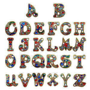 26 englische Buchstaben doppelseitig -DIY Craft Schlüsselanhänger