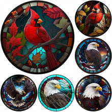Lade das Bild in den Galerie-Viewer, Buntglas Animal-VollerDiamond Painting-30x30cm
