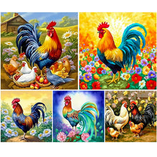 Lade das Bild in den Galerie-Viewer, Rooster-Voller Diamond Painting-30x30cm