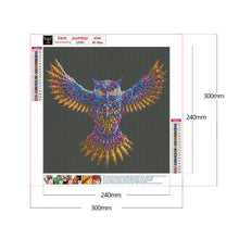 Lade das Bild in den Galerie-Viewer, Eule-Voller Diamond Painting-30x30cm