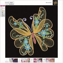 Lade das Bild in den Galerie-Viewer, Schmetterling-Kristall-Rhinestone-Diamant-Malerei(30*30CM)