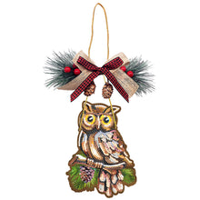 Lade das Bild in den Galerie-Viewer, Weihnachts-Diamant-Anhänger aus Holz