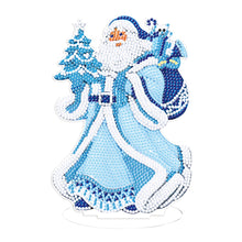 Lade das Bild in den Galerie-Viewer, Weihnachts-Schneemann, einseitig gebohrt, Diamant-Desktop-Ornament