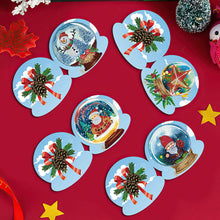 Lade das Bild in den Galerie-Viewer, 10 Stück/Set Weihnachts-Grußkarten mit Kristallkugel und Diamant