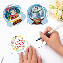 Lade das Bild in den Galerie-Viewer, 10 Stück/Set Weihnachts-Grußkarten mit Kristallkugel und Diamant