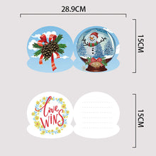 Lade das Bild in den Galerie-Viewer, 10 Stück/Set Weihnachts-Grußkarten mit Kristallkugel und Diamant