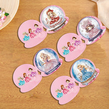 Lade das Bild in den Galerie-Viewer, 8 Stück/Set Schneemann-Prinzessin-Diamant-Grußkarten