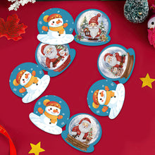 Lade das Bild in den Galerie-Viewer, 12 Stück/Set Weihnachts-Grußkarten mit Kristallkugel und Diamant
