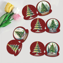 Lade das Bild in den Galerie-Viewer, 8 Stück/Set Weihnachtsbaum-Diamant-Grußkarten