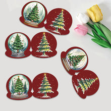 Lade das Bild in den Galerie-Viewer, 8 Stück/Set Weihnachtsbaum-Diamant-Grußkarten