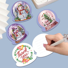 Lade das Bild in den Galerie-Viewer, 8Pcs/Set Christmas-Diamond Greeting Cards