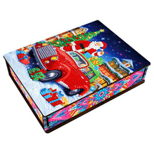 Lade das Bild in den Galerie-Viewer, Weihnachtliche Diamant-Aufbewahrungsbox aus Holz