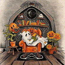 Lade das Bild in den Galerie-Viewer, Halloween-Vollrund-Diamantgemälde-30x30cm