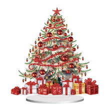 Lade das Bild in den Galerie-Viewer, Weihnachtsbaum – einseitig gebohrt – Diamant-Desktop-Ornament aus Holz