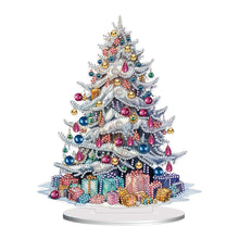 Lade das Bild in den Galerie-Viewer, Weihnachtsbaum – einseitig gebohrt – Diamant-Desktop-Ornament aus Holz