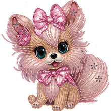 Lade das Bild in den Galerie-Viewer, Hund – Teilweise spezielles Diamantgemälde – 30 x 30 cm