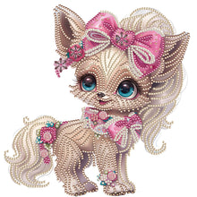 Lade das Bild in den Galerie-Viewer, Hund – Teilweise spezielles Diamantgemälde – 30 x 30 cm