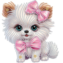 Lade das Bild in den Galerie-Viewer, Hund – Teilweise spezielles Diamantgemälde – 30 x 30 cm