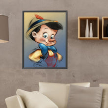 Lade das Bild in den Galerie-Viewer, Pinocchio Runden Diamond Painting-30x40cm