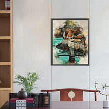 Lade das Bild in den Galerie-Viewer, Watercolor Budapest-Voller Diamond Painting-40x50cm