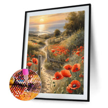 Lade das Bild in den Galerie-Viewer, Path Among Flowers-Voller Diamond Painting-30x40cm
