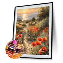 Lade das Bild in den Galerie-Viewer, Path Among Flowers-Voller Diamond Painting-30x40cm