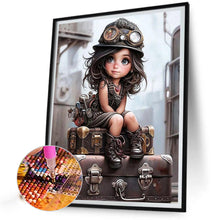 Lade das Bild in den Galerie-Viewer, Mechanic Girl-Full Square Diamond Painting-40x50cm
