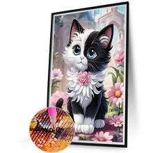 Lade das Bild in den Galerie-Viewer, Katze-Voller Diamond Painting-40x60cm-Large Size