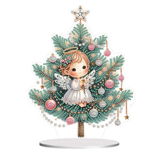 Lade das Bild in den Galerie-Viewer, Engel-Einzel Side Drill-Holz-Diamant-Desktop-Ornament