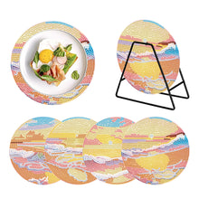 Lade das Bild in den Galerie-Viewer, 4 Teile/satz Acryl Diamant Bemalt Tischsets Geschirr Matte