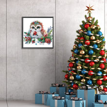 Lade das Bild in den Galerie-Viewer, Eule – Teilweise spezielles Diamantgemälde – 30 x 30 cm