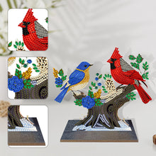 Lade das Bild in den Galerie-Viewer, Bird-Single Side Drill-Wooden Diamond Desktop Ornament