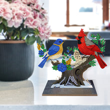 Lade das Bild in den Galerie-Viewer, Bird-Single Side Drill-Wooden Diamond Desktop Ornament