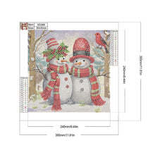 Lade das Bild in den Galerie-Viewer, Spezielles Diamantgemälde mit Tierpartie, 30 x 30 cm