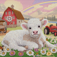 Lade das Bild in den Galerie-Viewer, Spezielles Diamantgemälde mit Tierpartie, 30 x 30 cm