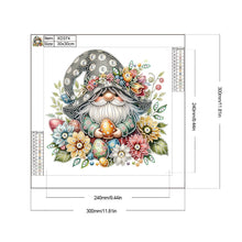 Lade das Bild in den Galerie-Viewer, Osterzwerg – Teilweise spezielles Diamantgemälde – 30 x 30 cm