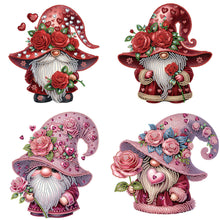 Lade das Bild in den Galerie-Viewer, Valentinstag-Zwerg – teilweise spezielles Diamantgemälde – 30 x 30 cm
